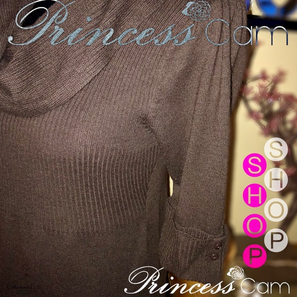 ✅Liv Women’s Mocha Cowl neck Sweater Dress Sz M - Picture 7 of 8